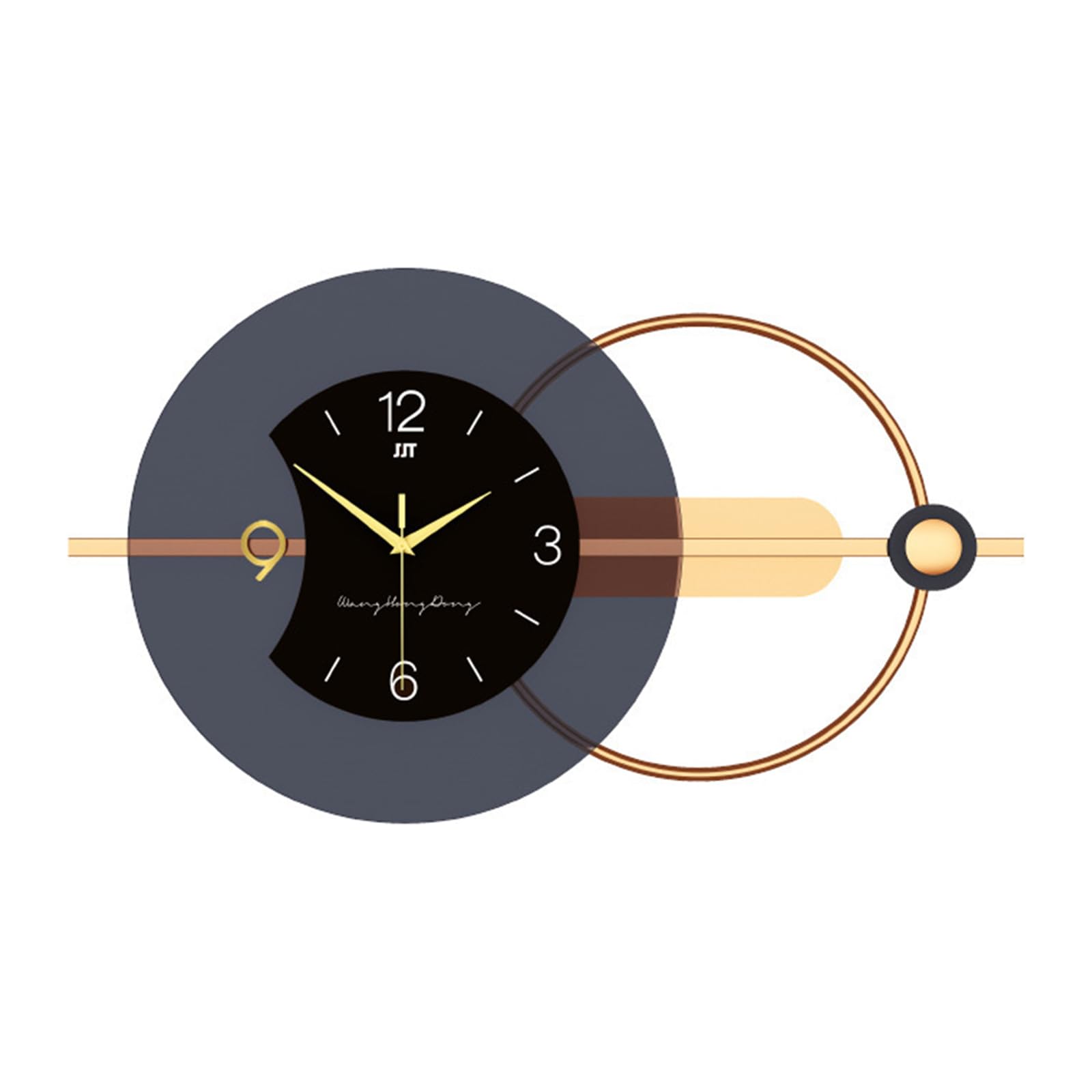 Ergocar Orologio Dda Parete Metallo Ssemplice, Orologio Da Parete In Metallo Moderno Senza Tick E silenzioso, Adatto Per Decorare Soggiorno, Ingressi, Cucine, Camere Da Letto E Uffici