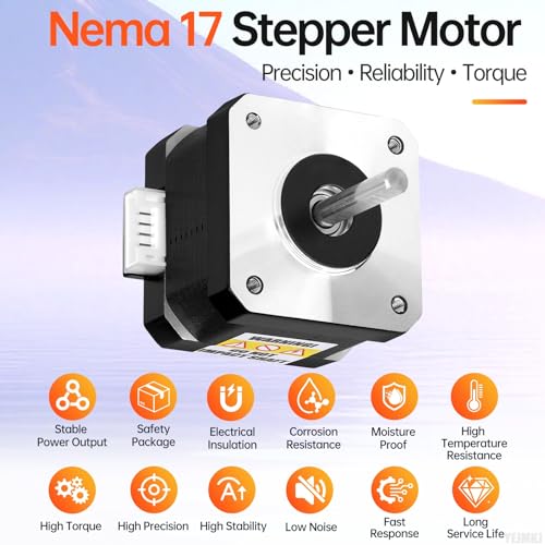 Moteur pas à pas 42x34mm angle 0.9° pour impression 3D nette - 5