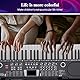 Digital Piano Klavier 61 Tasten & Noten Notenständer-Tragbares Elektronisches Keyboard-Musikinstrument mit Lautsprechern und Unterrichtsmodi,Begleitautomatik Geeignet für Anfänger/Erwachsene-A3