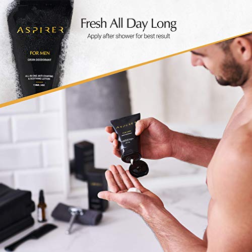 Ball Deodorant for Men and Anti Chafing Cream – Anti Chafe, Antiperspirant Scented Ball Cream Men for Mens Hygiene – Effective, Natural, Organic Ball Lotion to Stay Fresh, Dry and Moisturized All Day