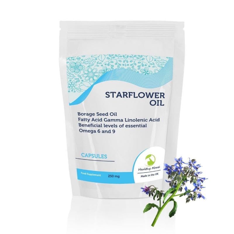 STARFLOWER Capsule Softgel all'olio di semi di borragine, 250 mg di acido gamma-linolenico, formula migliorata per una salute ottimale