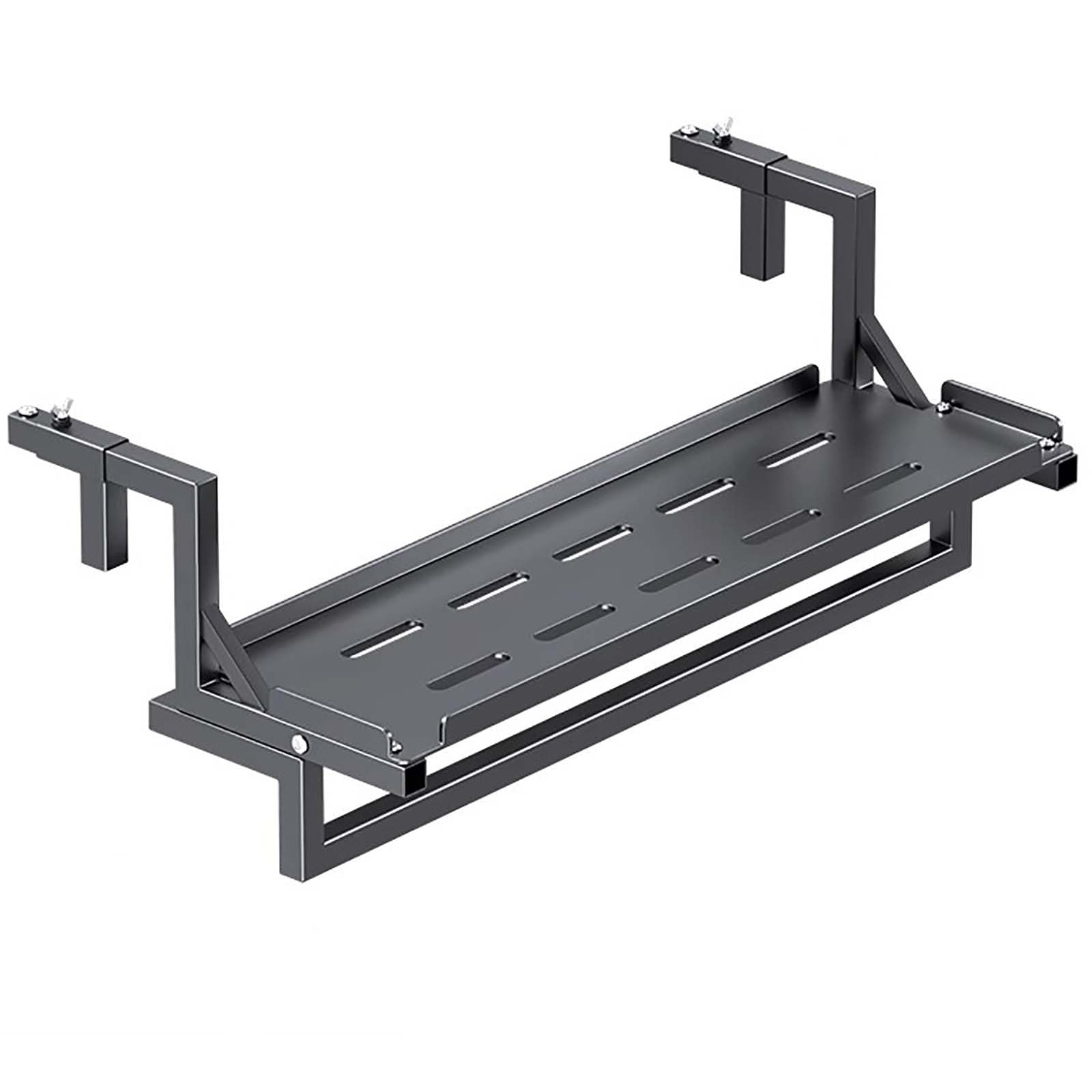 Table de balcon pliable et suspendue 120 cm pour aménagement petit espace