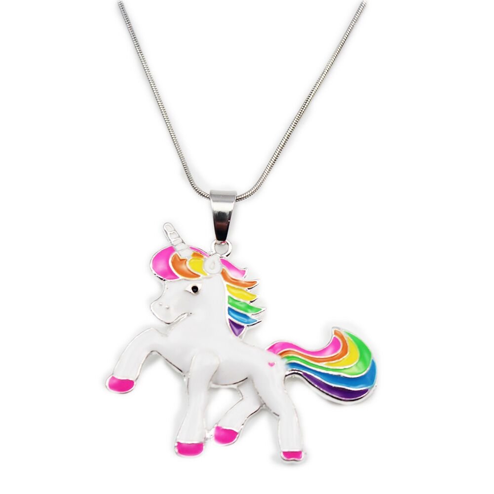 Artvine Unicorn Birthday Gifts Necklace Baby Girl Chunky Necklace