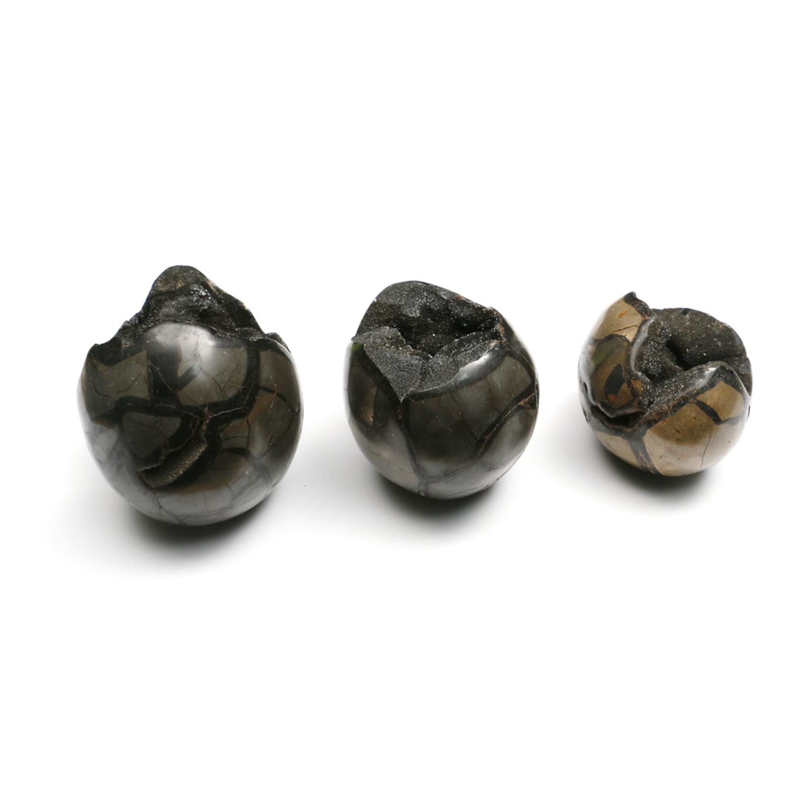Raumdekoration Kristall Natürlicher Drache Septarian Geode Quarz Große Steine ​​Steine ​​Cluster Kristalle Pendel Wahrsagerei Edelsteine ​​1 Stück 1-2 kg