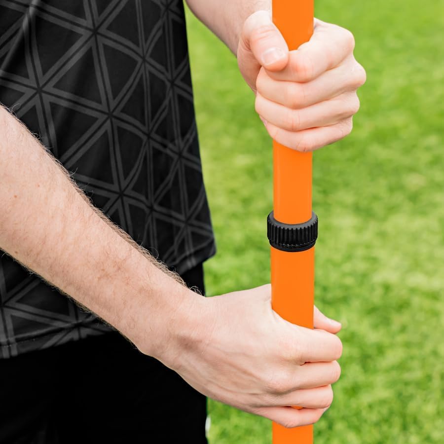 FORZA Teleskop-Slalomstangen | Verstellbare 8er-Pack Trainingsstangen für Sportübungen und Beweglichkeit