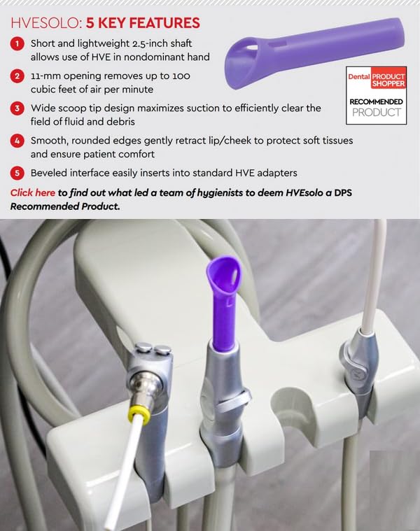 AmeriCan Goods Dental Disposable 50/Pk HVE Solo Evacuation Tips Short 2.5