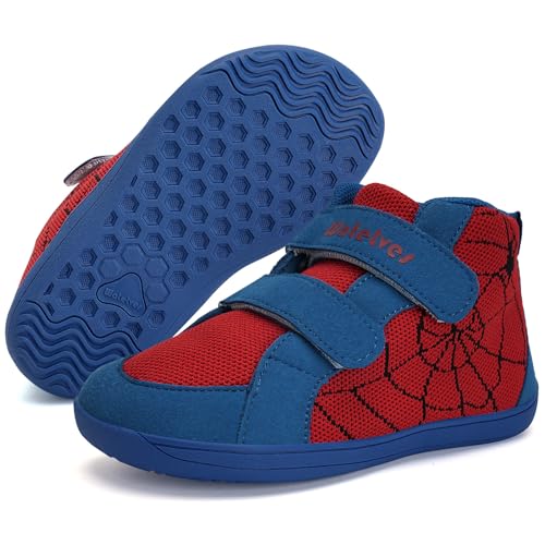 WateLves Toddler Wide Barefoot Shoes Boys Girls Little Kid High Top Minimalist Sneakers | Zero-Drop Healthy Sole | Natural to Grow
