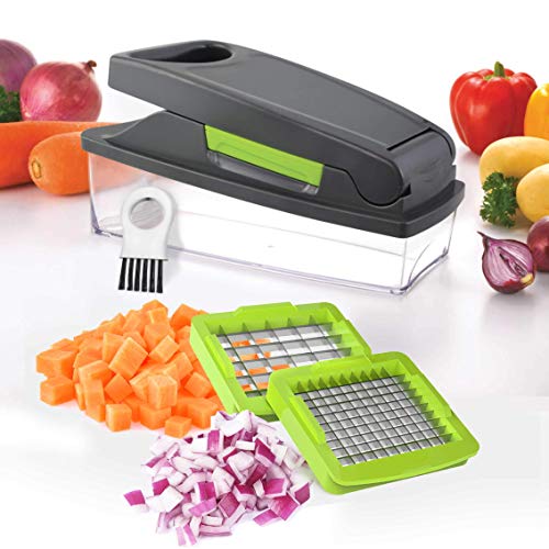 Mueller Austria Onion Chopper Pro Vegetable Chopper - Strongest - 30% Heavier Duty Vegetable Slicer Dicer Cutter with Container