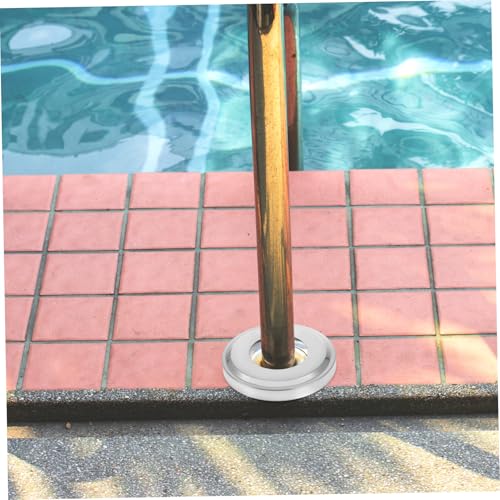 Cubiertas para pasamanos de escalera de piscina de acero inoxidable Toddmomy 4 piezas miniatura 4