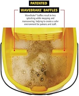 (33.1l, Green) - RCP758888GRE - WaveBrake Side-Press Wringer/Bucket Combo