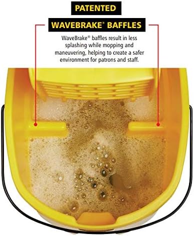 (33.1l, Green) - RCP758888GRE - WaveBrake Side-Press Wringer/Bucket Combo