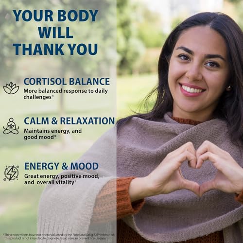 Cortisol Supplements for Women and Men with Magnesium, Ashwagandha & L-Theanine. High Cortisol Reducer, Manager, Detox, Lower and Control. Sleep Support & Stress Relief, USA - Image 4