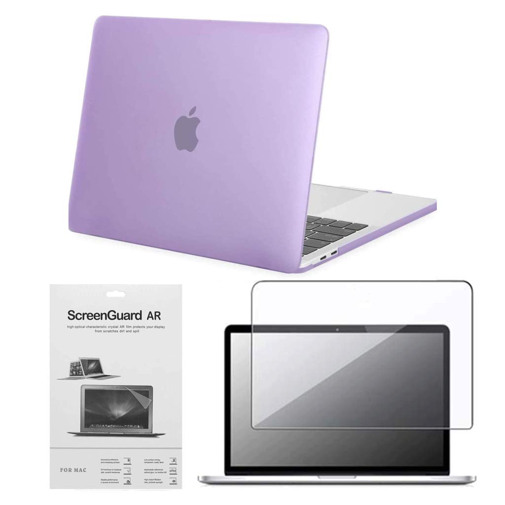 CODEGEN Apple 13 Macbook Pro M2 A2686 Mor Kılıf Koruyucu + Ekran Filmi CMPTM2-133PU