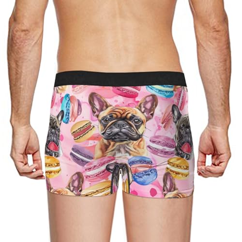 Men's Underwear Cute French Bulldog Dogs Boxer Briefs Breathable Comfortable4