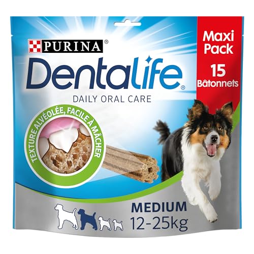 Récompense Pour Chien Medium 12 25kg Purina Dentalife Le Sachet De 15 Bâtonnets - vue 4