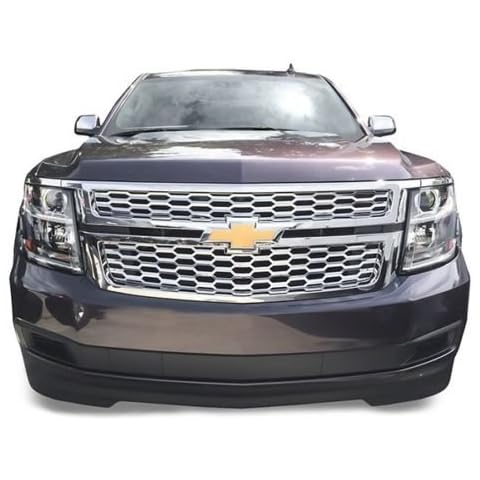 Chrome Grille Overlay (2 Pieces Kit) is compatible with 2015 2016 2017 2018 2019 2020 Chevy Tahoe Suburban LS /LT Cover