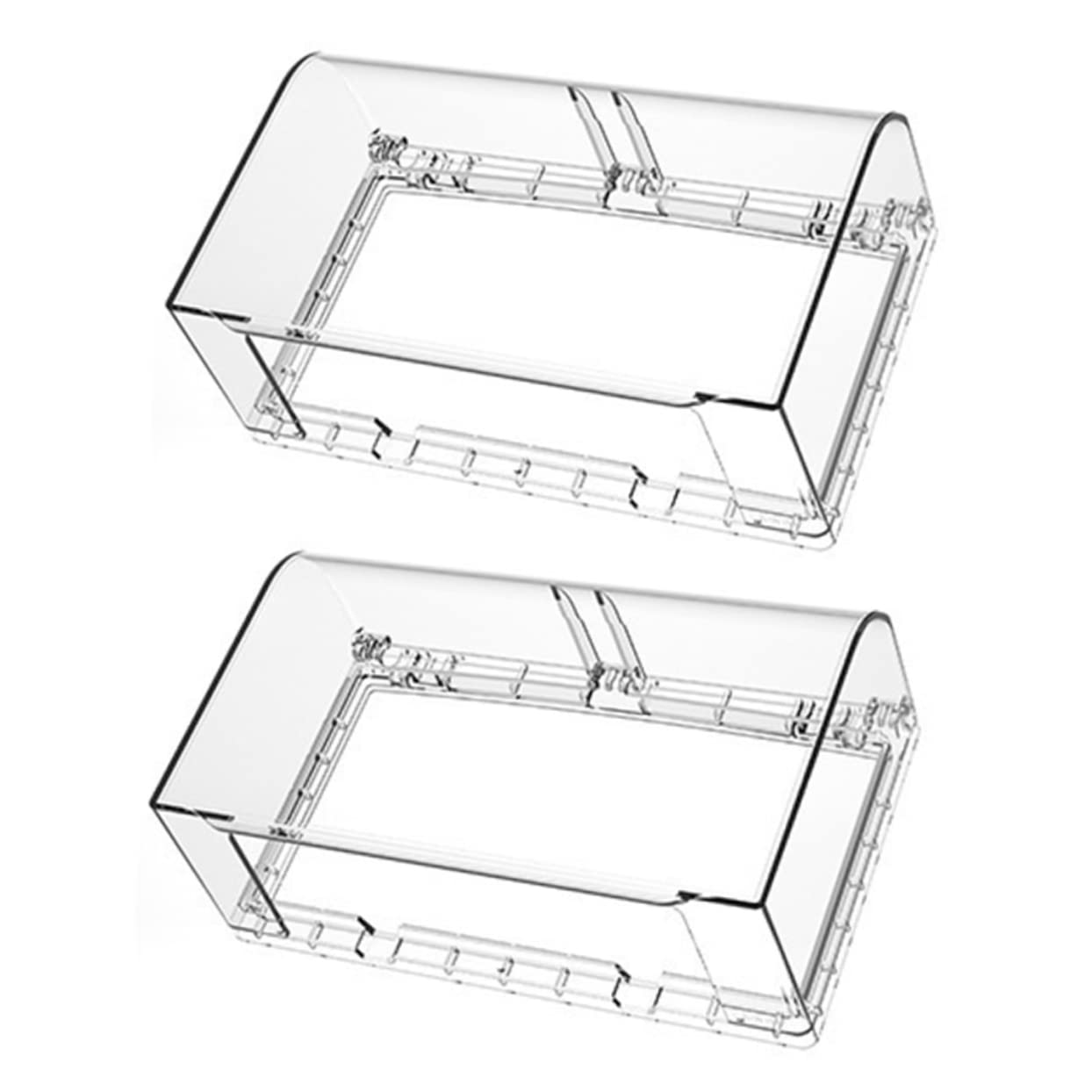 Holibanna Household Socket Box 2pcs Waterproof Wall Socket Covers Child Proof Socket Protective Covers Easy to Install