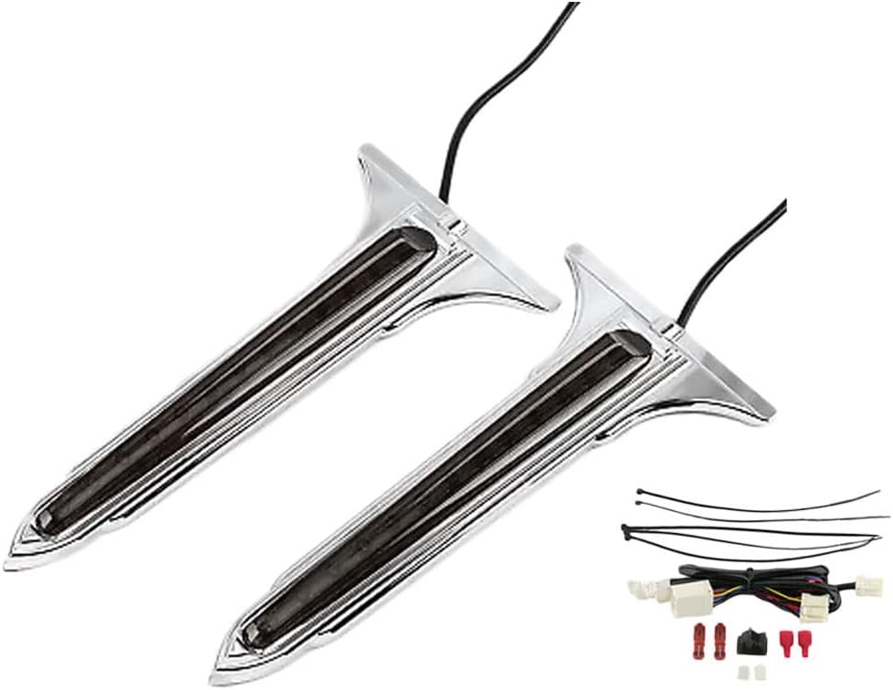 MACHSWON LED Rear Taillight, 2PCS Motorcycle Saddlebag Brake Tail Lights, Compatible with Harley-Davidson Touring Models with Hard Saddlebags 1993-2013 (Smoked)