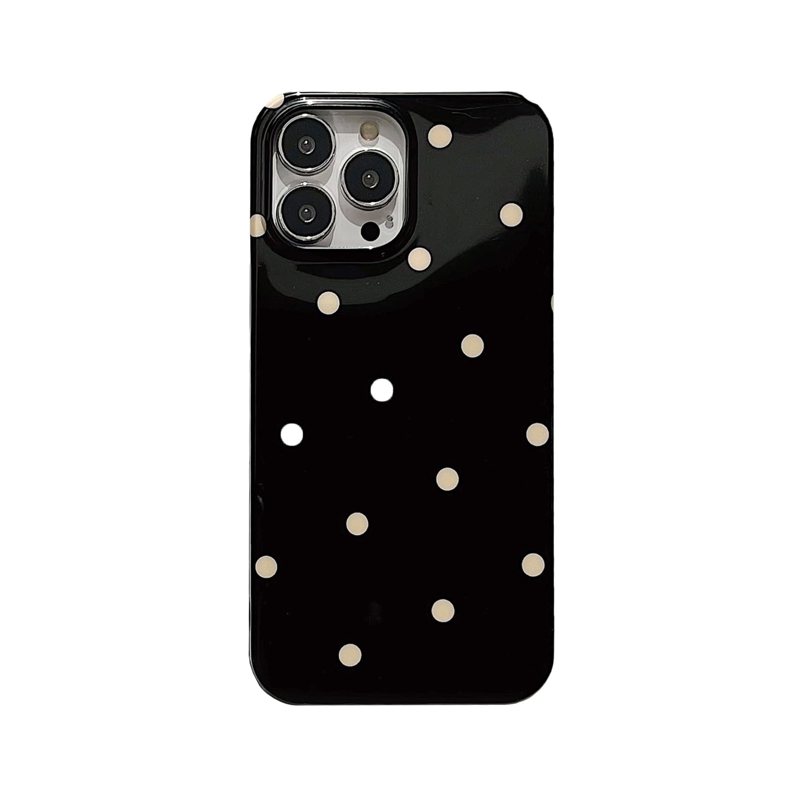 Amazon.com: Retro White Polka Dots Cute Phone Case