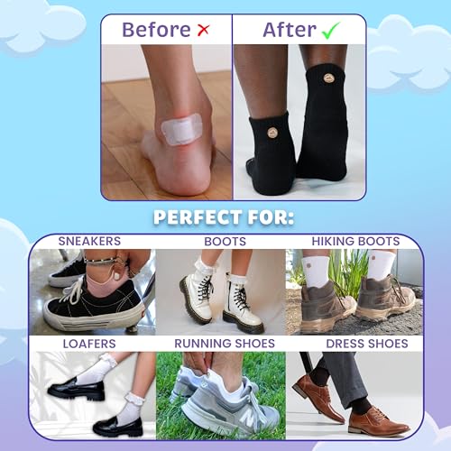 SHEZZA Anti-Blister Cushion Heel Padded Quarter Sock-Breathable,Comfortable-seen on TikTok3