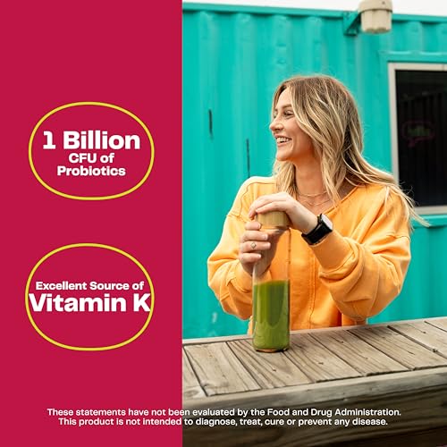 Amazing Grass Greens Blend Mood: Super Greens Powder Smoothie Mix for Mood, Relaxation & Stress Support with Organic Spirulina, Chlorella, Beet Root Powder, Digestive Enzymes & Probiotics, 30 Servings - Image 6