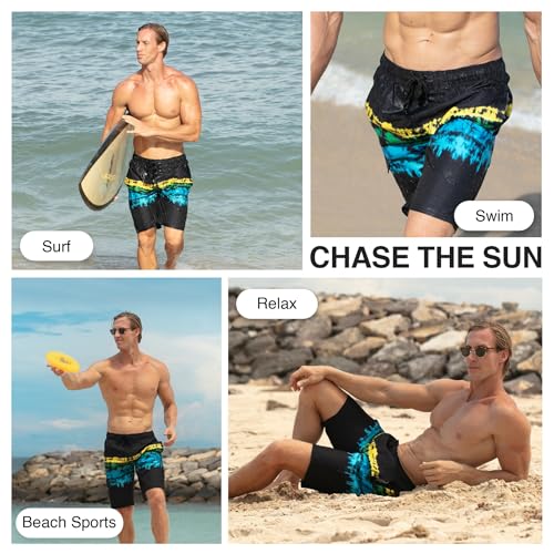 Image of Kanu Surf Men's Big Viper Extended Size Stripe Swim Trunk