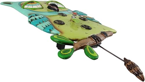 Miniatura 2 de Allen Studio Designs - Reloj de pared, diseño de búho, color azul