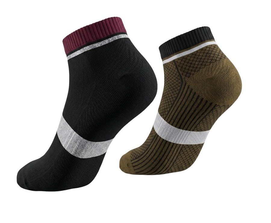 sellrama Men's Ankle Socks 2 Pairs, Cushioned Athletic Low Cut Socks, Breathable Cotton Blend, Moisture Wicking, Stretch Comfort Sports Socks for Running, Walking, Gym & Everyday Wear-picture-20