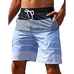 ELETOP Men's Swim Trunks Quick Dry Bathing Suit Swimming Board Shorts Mesh Lining Beach Swimwear