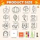 Corpower Herbst Basteln Kinder, 13 Stück Set Bastelset Herbst, Herbst Basteln mit Kindern, Fensterbilder Herbst, Blätter Deko, DIY Herbstdeko Herbst, DIY Geschenk für Halloween, Weihnachten