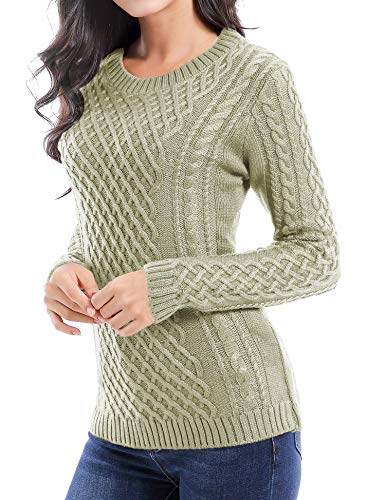 Image of v28 Women Crew Neck Knit Stretchable Elasticity Long Sleeve Sweater Jumper Pullover