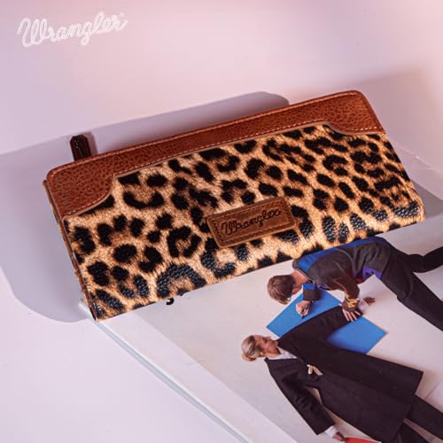 Image of Montana West Wrangler Minimalist Wallet for Women Credit Card Wallet Ladies Travel Wallets Monederos de Mujer Card Cases & Money Organizers with Smooth Zippers for Women