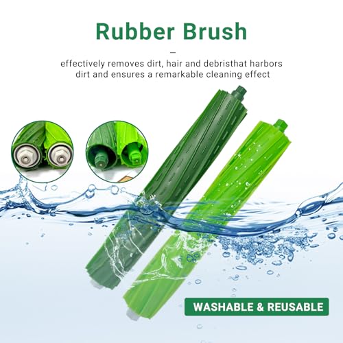 Image of Replacement Parts for iRobot Roomba Max 705 705x Combo Robot + AutoWash Dock Vacuum Cleaner, 1 Set Roller Brush 1 Mop Roller Brush 5 Dust Bag 4 HEPA Filter 3 Pairs Side Brush Accessories kit
