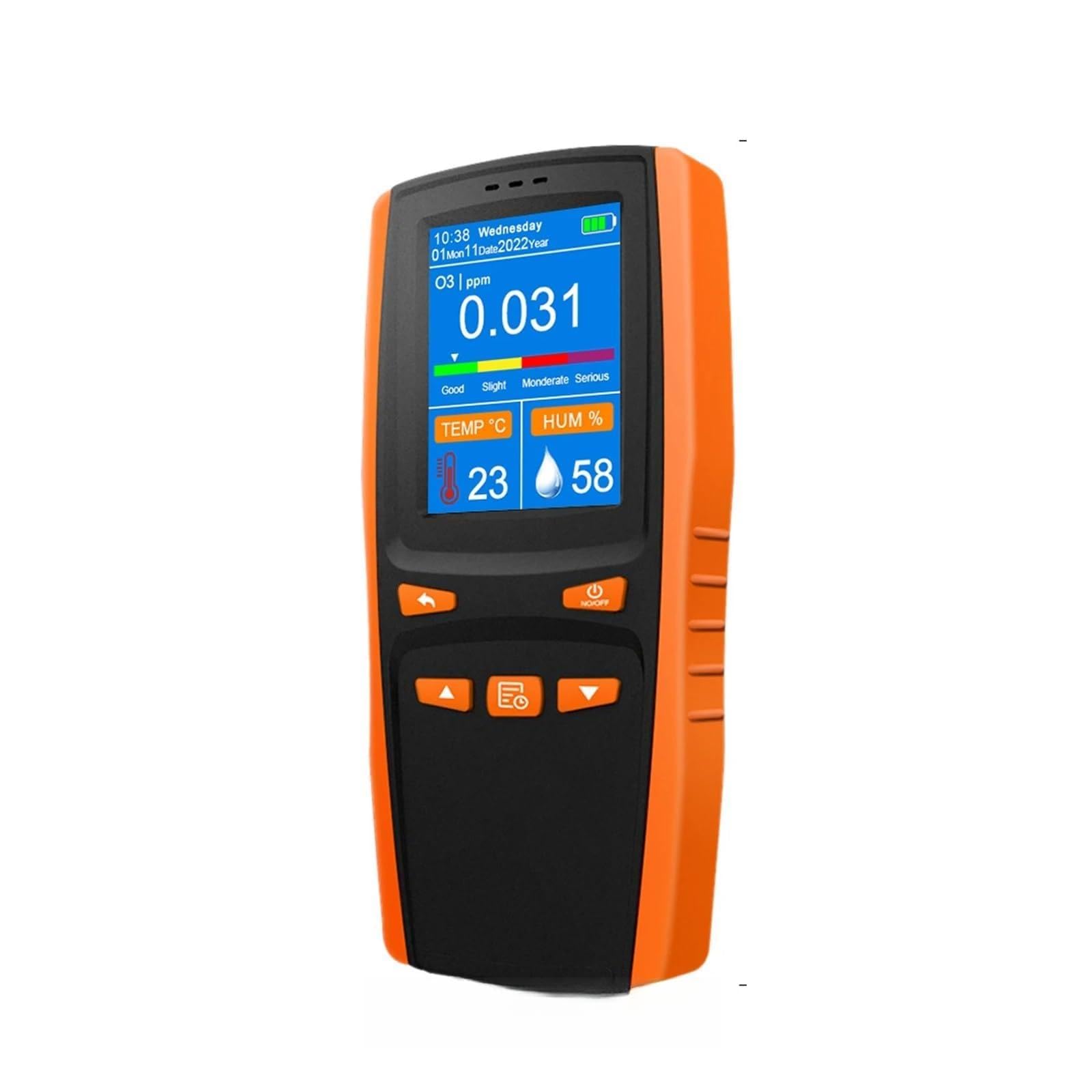Gas Detector, Ozone Analyzer Air Quality Pollution Handheld Portable Monitor O3 Gas Detector Intelligent Sensor Meter