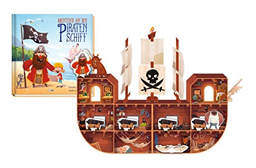 Preisvergleich Produktbild Abenteuer auf dem Piratenschiff: Buch mit Piratenschiffmodell
