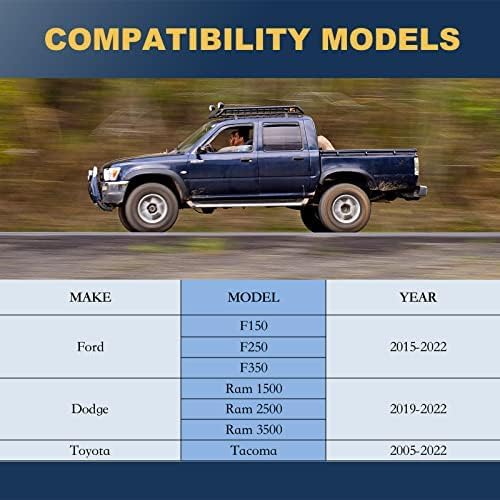 Miniatura 2 de Red de Carga para Camión Estilo Sobre Compatible con Ford Pickup F150 F250 F350, 2015 2016 2017 2018 2019 2020 2021 2022 2023 2024 2025 F-150-350 Se