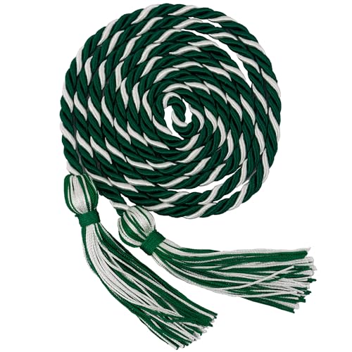 Image of GraduationMall Graduation Honor Cord 68 inch Forestwhite