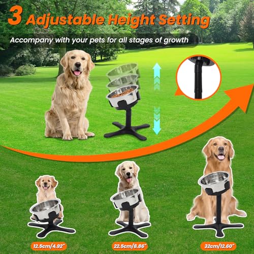 Gamelle surélevée réglable pour chien, support robuste de qualité supérieure - 7