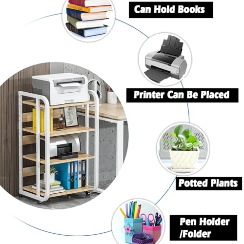 Meuble de rangement multimédia à 3/4/5 niveaux – Support d'angle en métal avec roulettes pour matériel audio, bibliothèque, studio d'enregistrement et cinéma maison