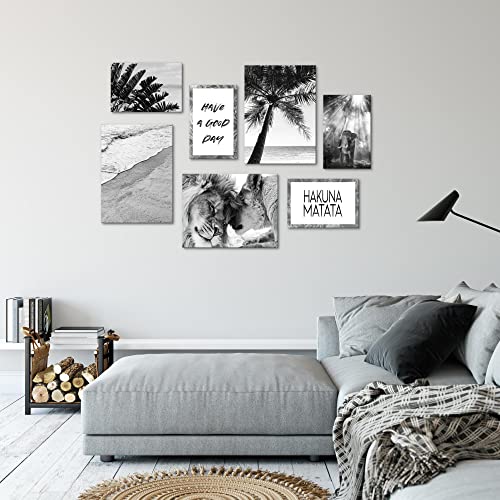 Imágenes decorativas Novart Löwen Amor set de cuadros de 7 partes listo 4