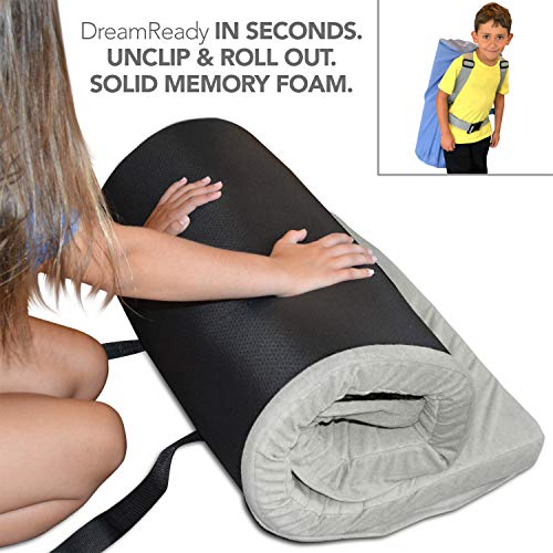 Better Habitat CertiPUR-US Kids DreamReady Solid Memory Foam Floor & Camping Mattress (62 x 26 x 2). 100% Memory Foam Roll Out, Portable Sleeping Pad, Waterproof Cover & Travel Bag. - Thumbnail 5