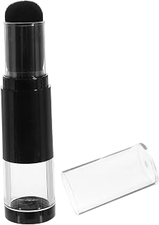 Brocha De Maquillaje Para Polvos y Base Rellenable 1 Unidad Tamaño Pequeño Color Negro Aplicación De Polvo Suelto y Colorete Uso Portátil y Viaje