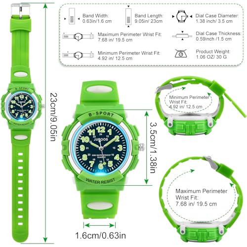 Image of Juboos Kids Watch Analog for Boys Girls, Childrens Waterproof Soft Strap Kids Time Teaching Quartz Wristwatch for Ages 5-15