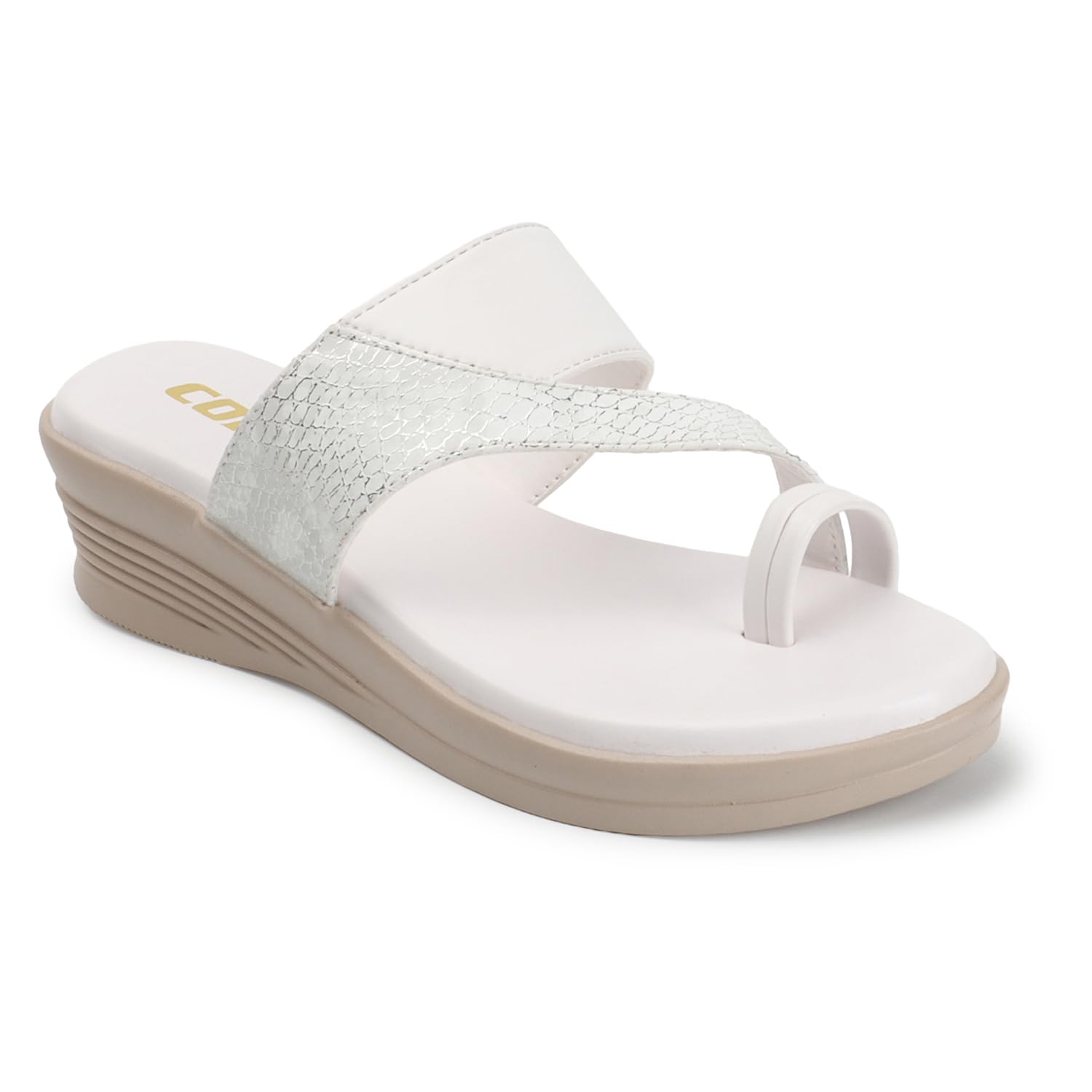 Colo Soft Bottom Sandal For Womens And Girls|Comfortable Wedge Heel Sandal for Womens VN-2 White Size 6 (B0CW1RDYKF) Amazon Price History, Amazon Price Tracker