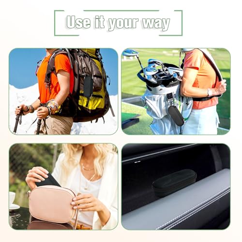 Image of Bukere Sunglasses Case, Hard Shockproof Glasses Case with Secure Strap & Carabiner Hook, Eyeglasses Storage Organizer