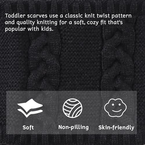 OMUKY Kids Scarf Knitted Neck Warmer infant Toddler Girls Boys Cold Weather Soft Scarves4