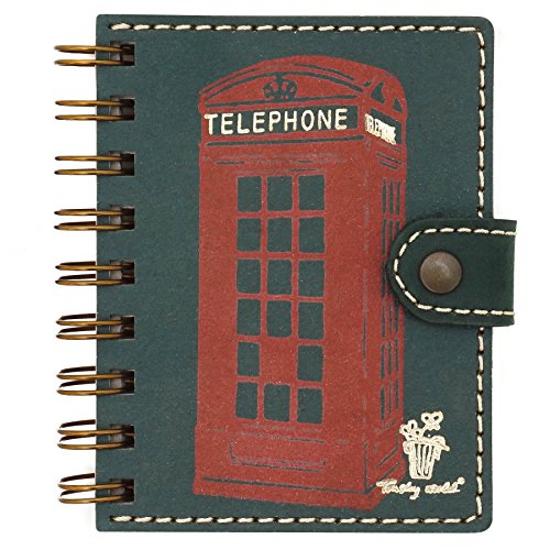 Listín telefónico de bolsillo, agenda telefónica pequeña, con anillas, papel de calidad,1000...