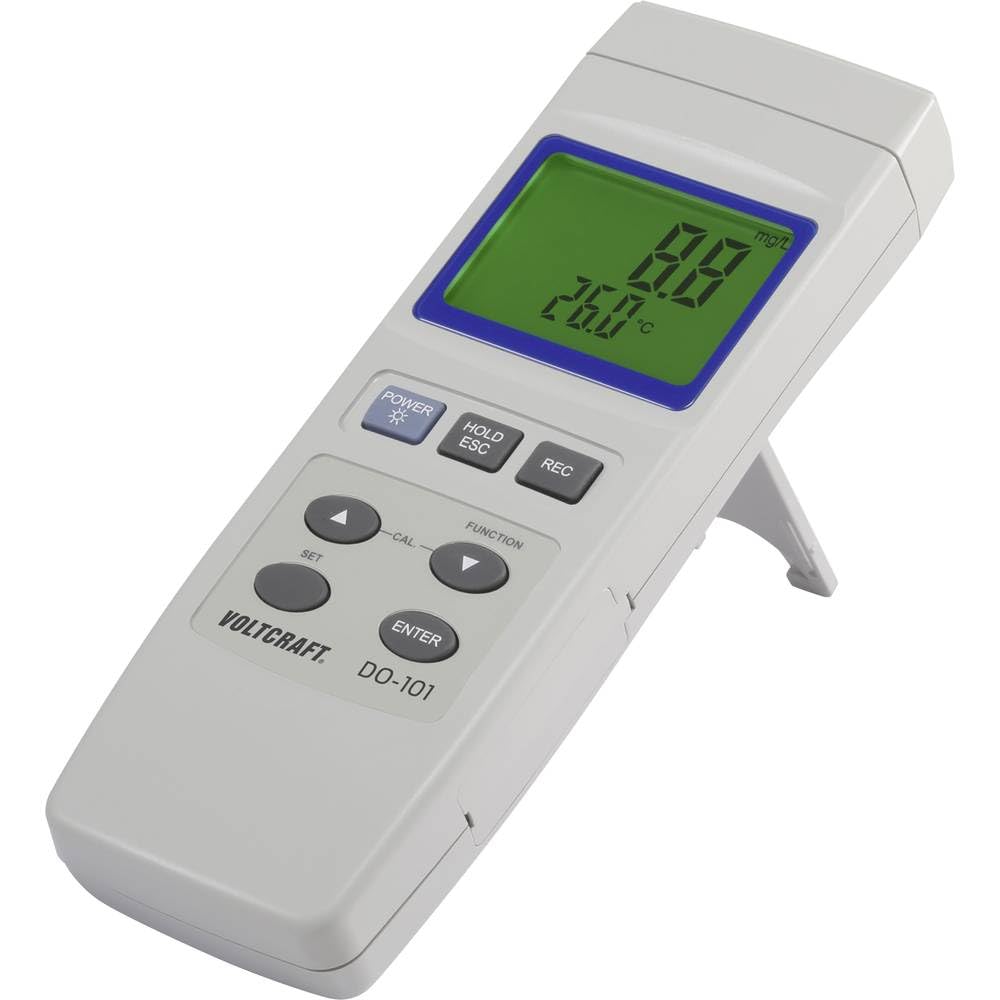 VOLTCRAFT DO-101 Misuratore di ossigeno 0-20 mg/l Elettrodo sostituibile con funzione di misurazione della temperatura