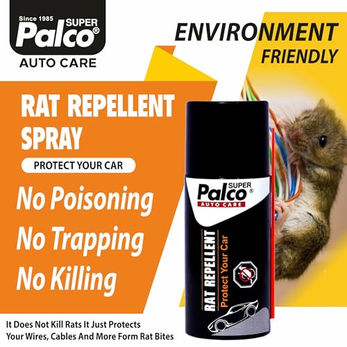 Image of PALCO Combo Auto Care 2 Products | Car Interior Cleaner Spray (500ml) with Rat Repellent Spray 150ml | Deep Cleaning, Eco-Friendly Rat Protection | Car Dashboard and Seat Cleaner Care Accessories