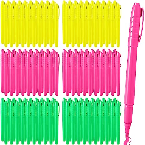 Seajan 120 Pack Highlighters Assorted Colors Highlighter Markers Chisel Tip Highlighter Pens Quick Drying Markers Bulk for Adults Home Office Supplies(Bright Colors)